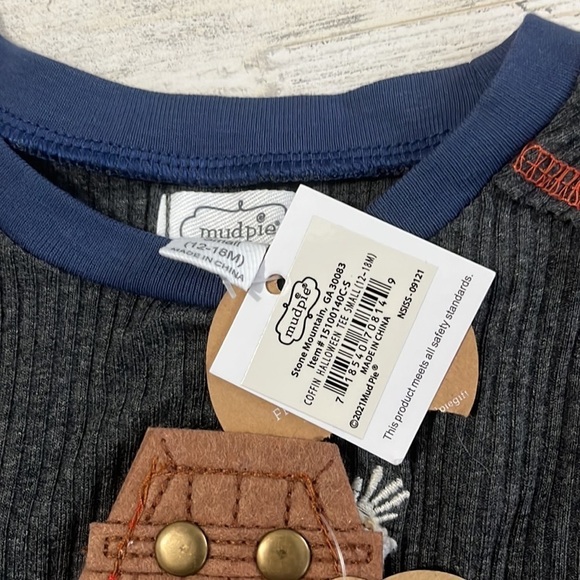 Mud Pie Halloween Casket Top Size 12-18 months - Picture 6 of 6